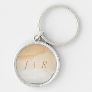 Textured background key ring