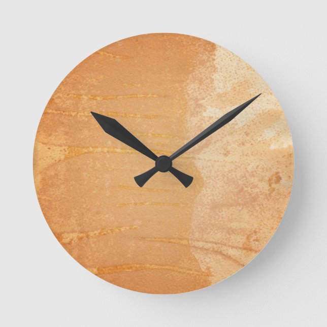 Textured background round clock (Front)