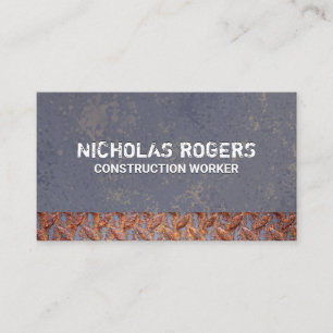 Textured Background Rusted Steel Business Card