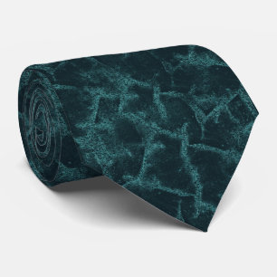 Textured black and turquoise tie