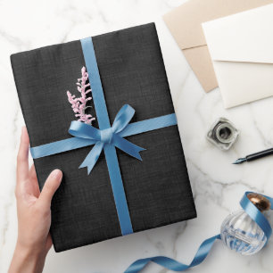 Textured Black Wrapping Paper