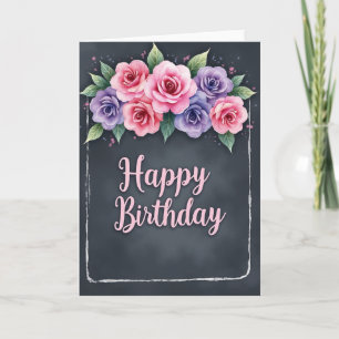 Textured Bloom Birthday Card
