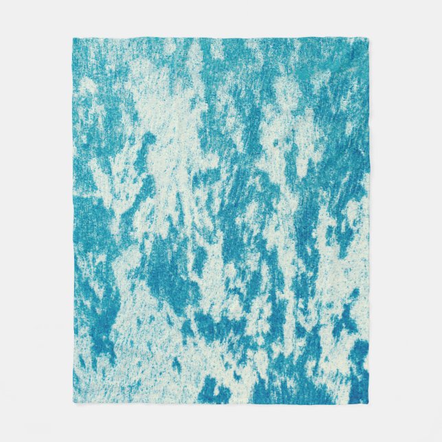 Textured blue background made of dense fabric. Con Fleece Blanket (Front)