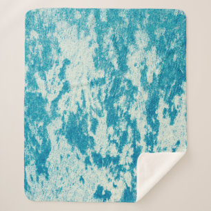 Textured blue background made of dense fabric. Con Sherpa Blanket