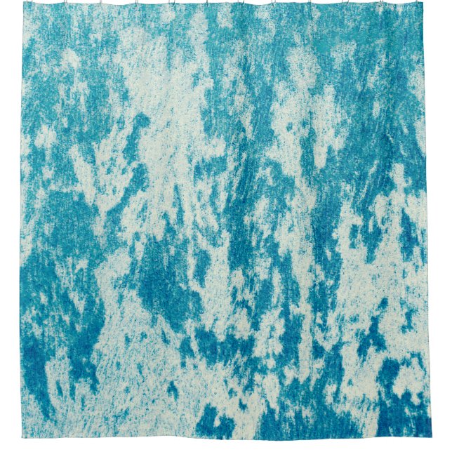 Textured blue background made of dense fabric. Con Shower Curtain (Front)
