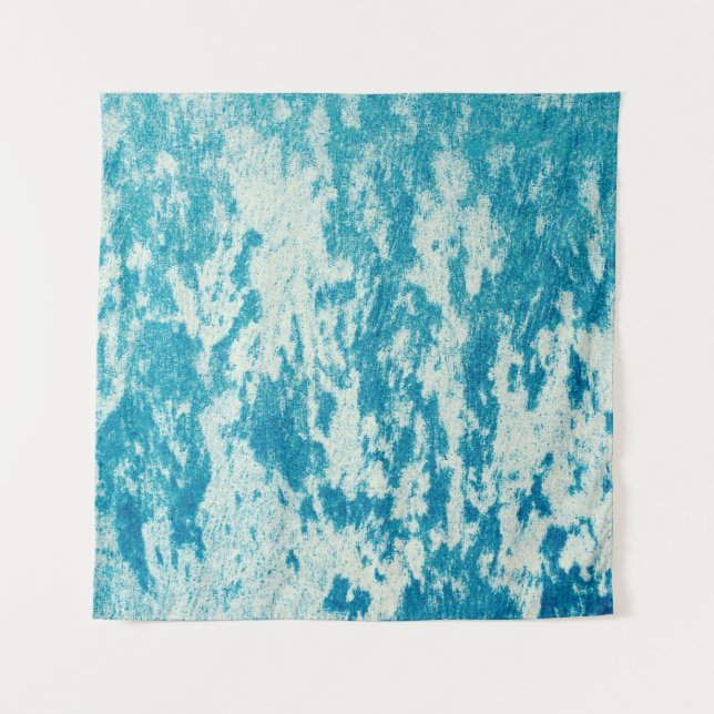 Textured blue background made of dense fabric. Con Tapestry (Front)