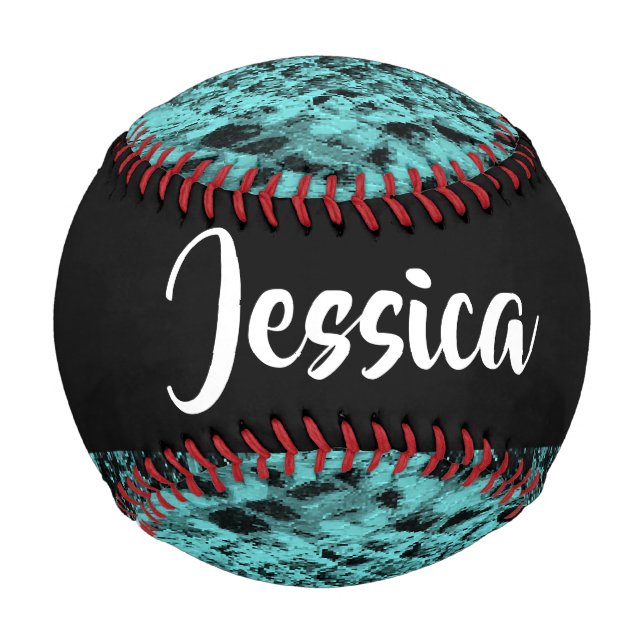 Textured blue snake skin baseball (Front)