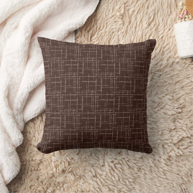 Textured brown. cushion (Blanket)