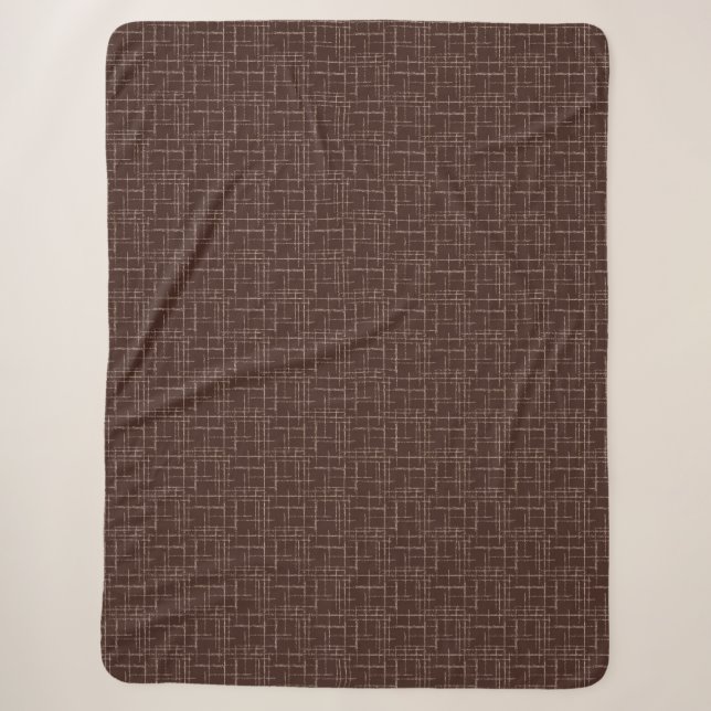 Textured brown. sherpa blanket (Front)