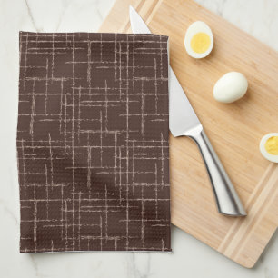 Textured brown.  tea towel