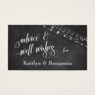 Textured Chalkboard, Lights Advice and Well-Wishes