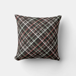 Textured Christmas tartan. Cushion