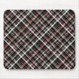 Textured Christmas tartan.  Mouse Pad