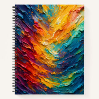 Textured Colorful Painting Notebook