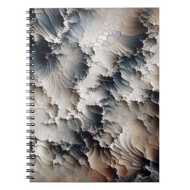 Textured Crackle Contemporary Abstract Notebook (Front)