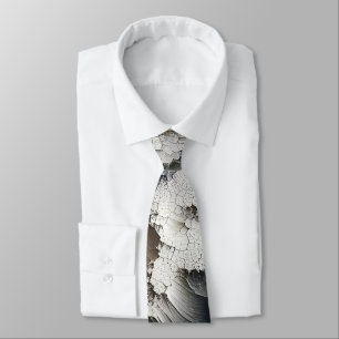 Textured Crackle Contemporary Abstract Tie