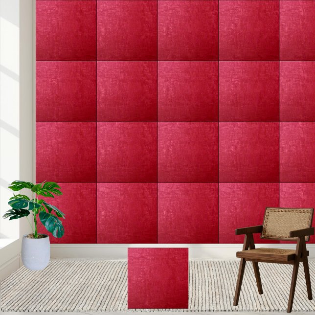 Textured Crimson Ceramic Tile (Textured Crimson Ceramic Tile)