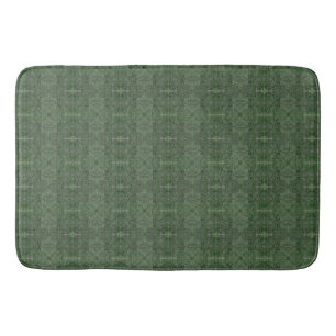 Textured dark grey-green.  bath mat