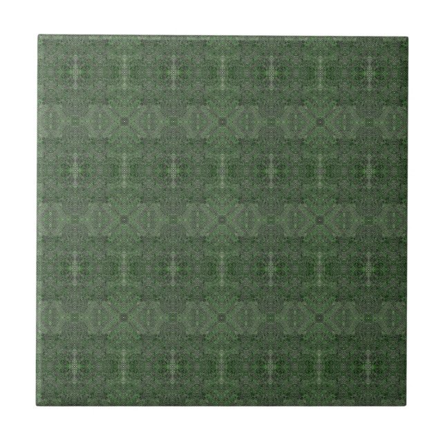 Textured dark grey-green.  ceramic tile (Front)