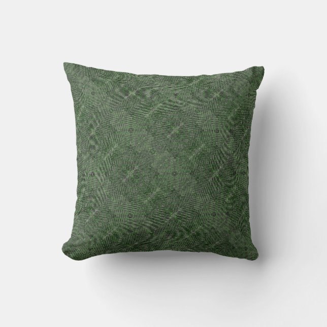 Textured dark grey-green. cushion (Front)