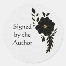 Textured effect black rose bookplate