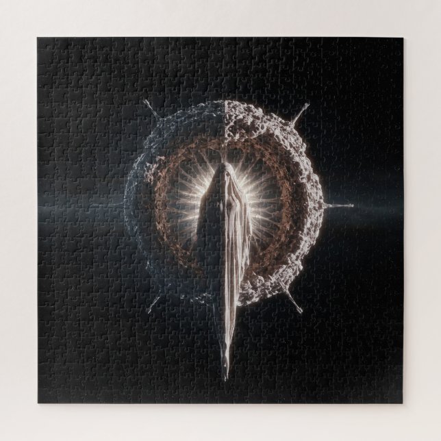 Textured Entity in Deep Dark Outer Space Jigsaw Puzzle (Vertical)