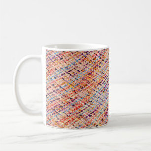 Textured Fabric Weave: Abstract Photography. Coffee Mug