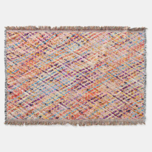 Textured Fabric Weave: Abstract Photography. Throw Blanket