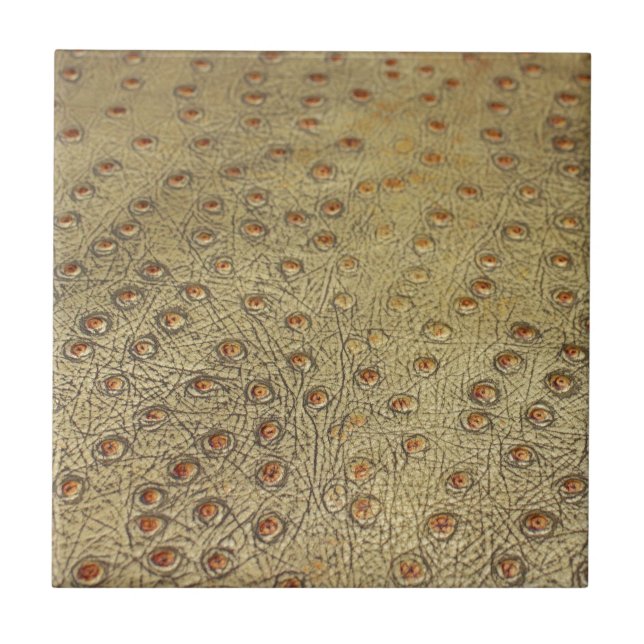 TEXTURED FAUX OSTRICH LEATHER TILE (Front)