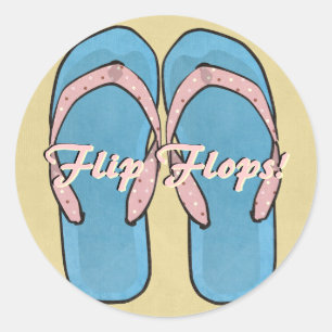 Textured Flipflops Sticker