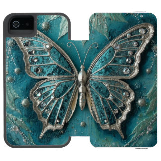 Textured Floral Art – Soft Nature Flower Design Incipio Watson™ iPhone 5 Wallet Case
