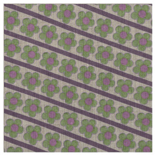 Textured Flowers (pink/green) Fabric