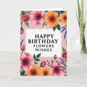 Textured Frame Birthday Card