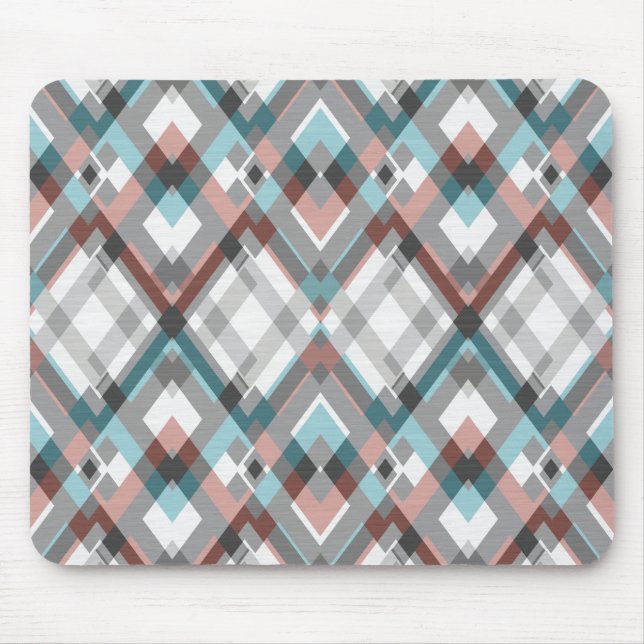 Textured geometric diamond pattern.  mouse pad (Front)