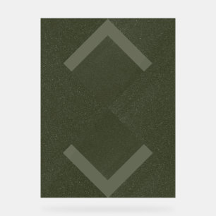 Textured Geometric Moss Acrylic Sign