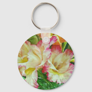 Textured Gladiola Key Ring