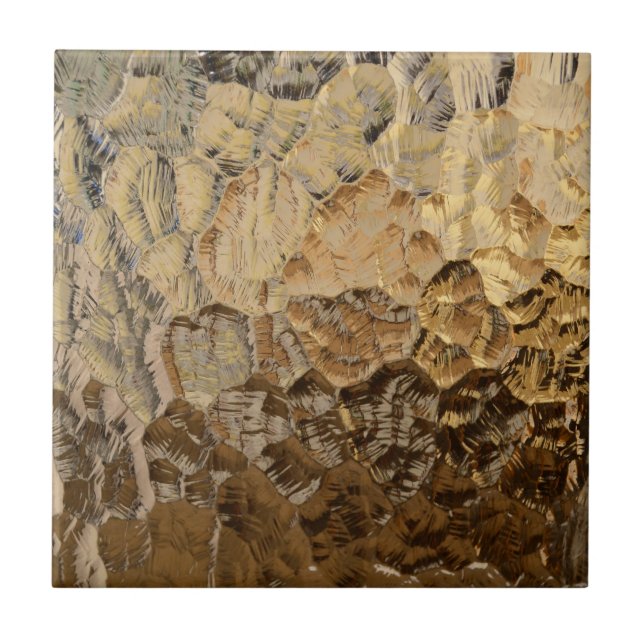 Textured Glass Background Ceramic Tile (Front)