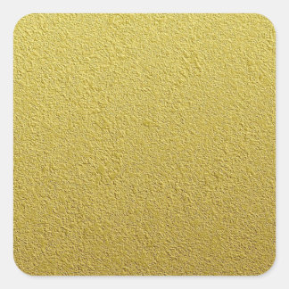 Textured Gold Foil Look Square Sticker
