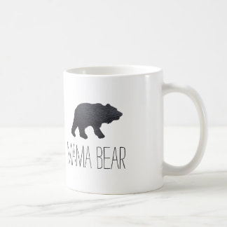 Textured Grey Bear Coffee Mug
