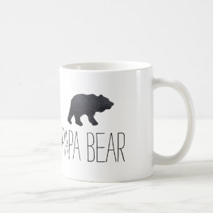 Textured Grey Bear Coffee Mug