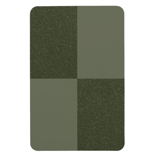Textured Grid Moss Green Magnet – Customisable (Vertical)