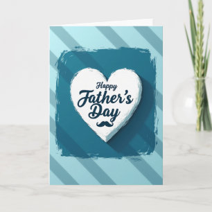 Textured Heart Fathers Day Card