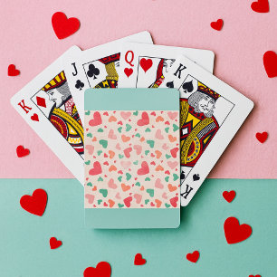 Textured Hearts Playing Cards
