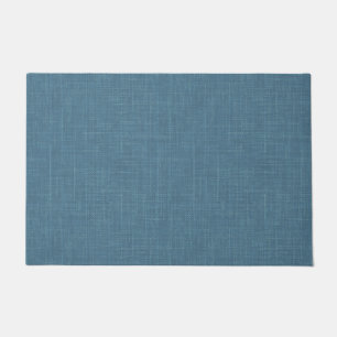 Textured herringbone blue.  doormat