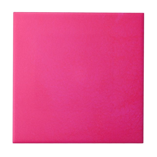 Textured Hot Pink Ceramic Tile (Front)