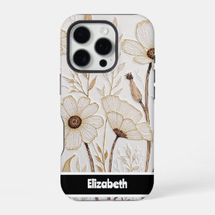 Textured Impasto Floral Smartphone iPhone 16 Pro Case