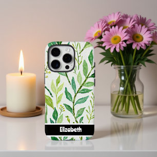 Textured Impasto Greenery Smartphone iPhone 16 Pro Case