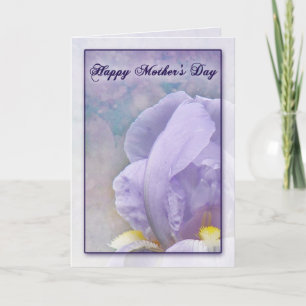 Textured Iris Mother's Day Card