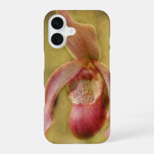 Textured Lady Slipper Orchid iPhone 16 Case