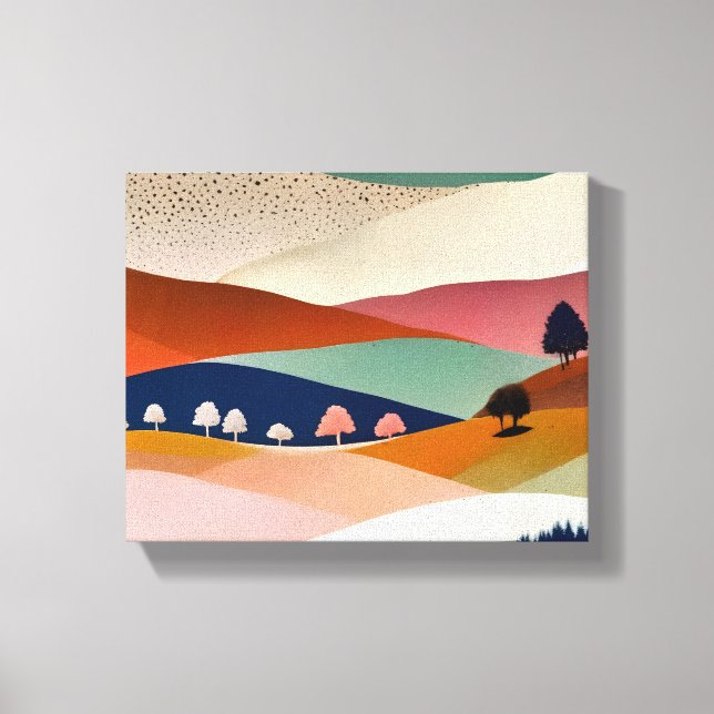 Textured Landscape Canvas Print (Front)